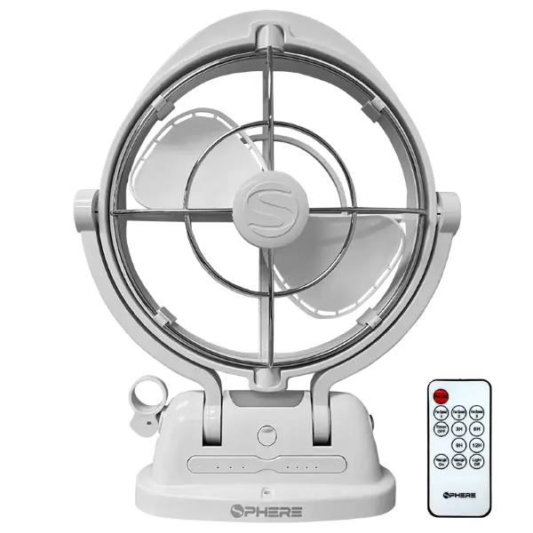 SPHERE VIENTO White Fan & Light USB + Remote | WHITE