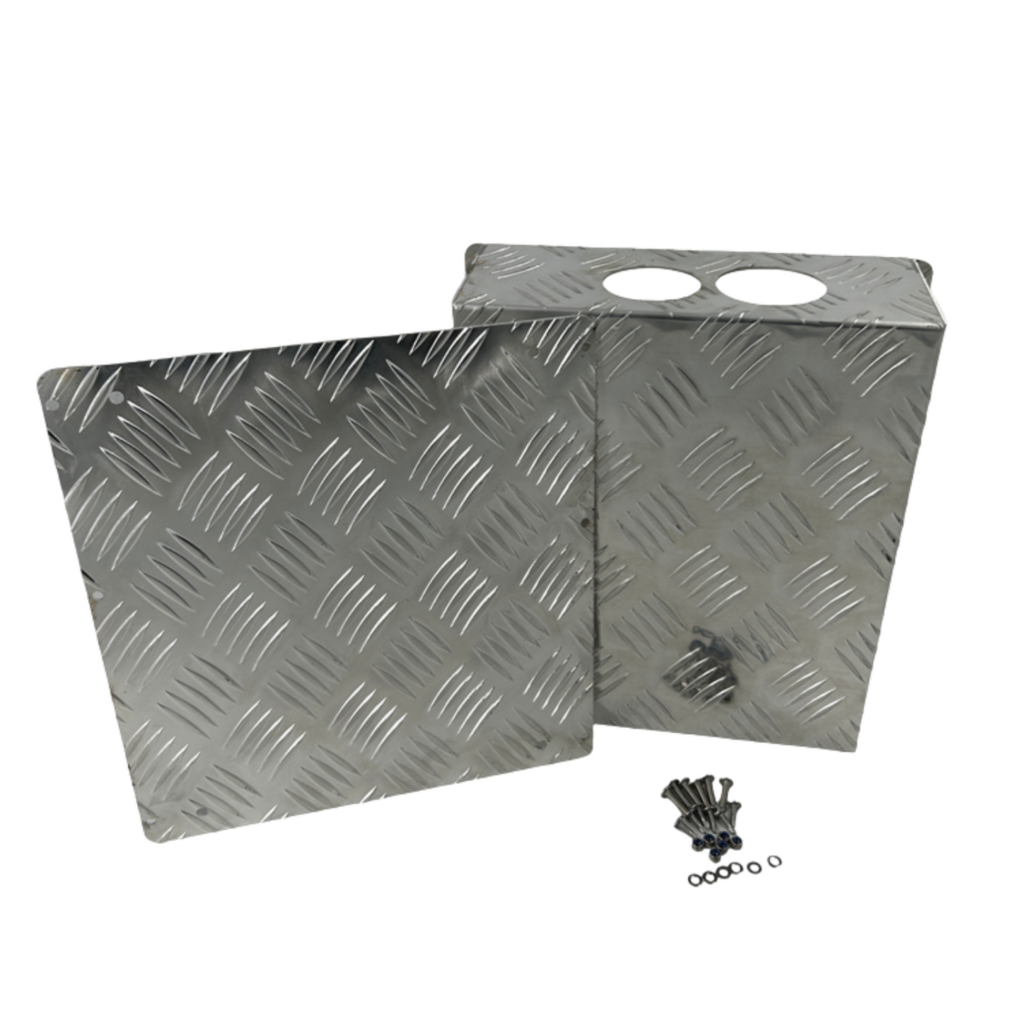 Aufocus 5L Silver Checker Plate Cover