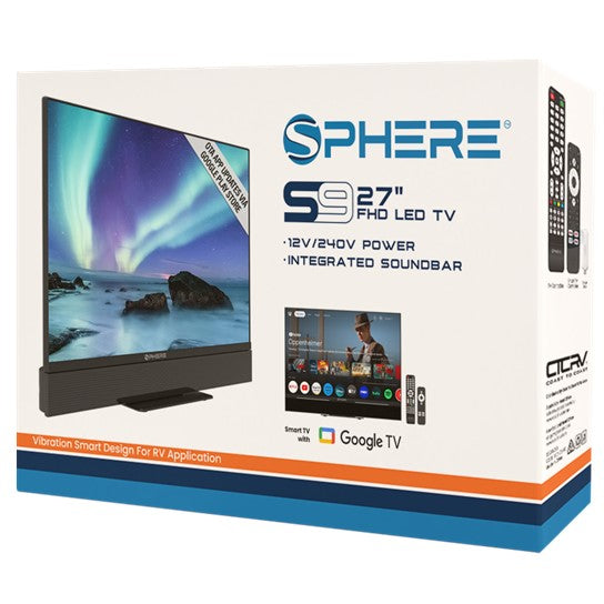 SPHERE S9, 27" TV with SOUNDBAR, SMART Stick & Stand S927TVSB