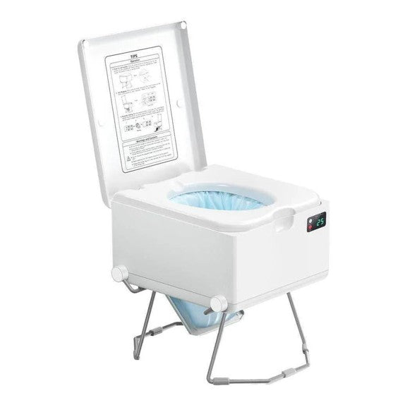 LooSeal EVO Auto Sealing Waterless Portable Toilet White