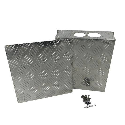 Aufocus 5L Silver Checker Plate Cover